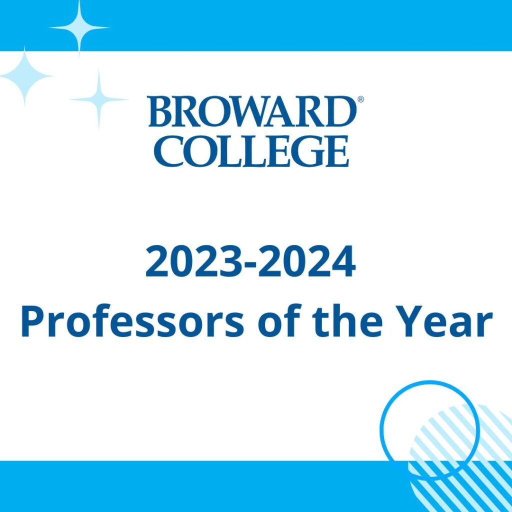 2023-2024 Professors of the Year | Broward College Office of ...